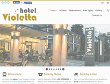 Tablet Screenshot of hotelvioletta.com